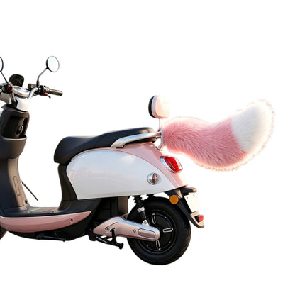 Wagging Tail For Car, Remote Control Plush Fuzzy Electric Car Tail