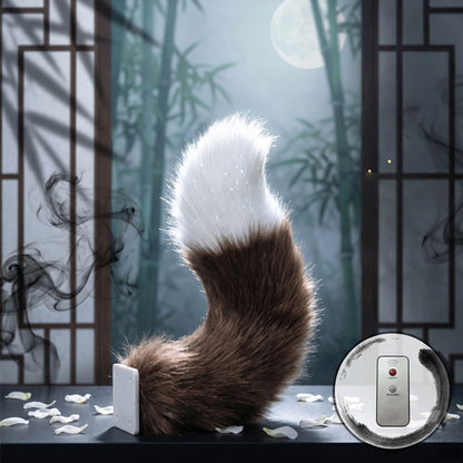 Wagging Tail For Car, Remote Control Plush Fuzzy Electric Car Tail
