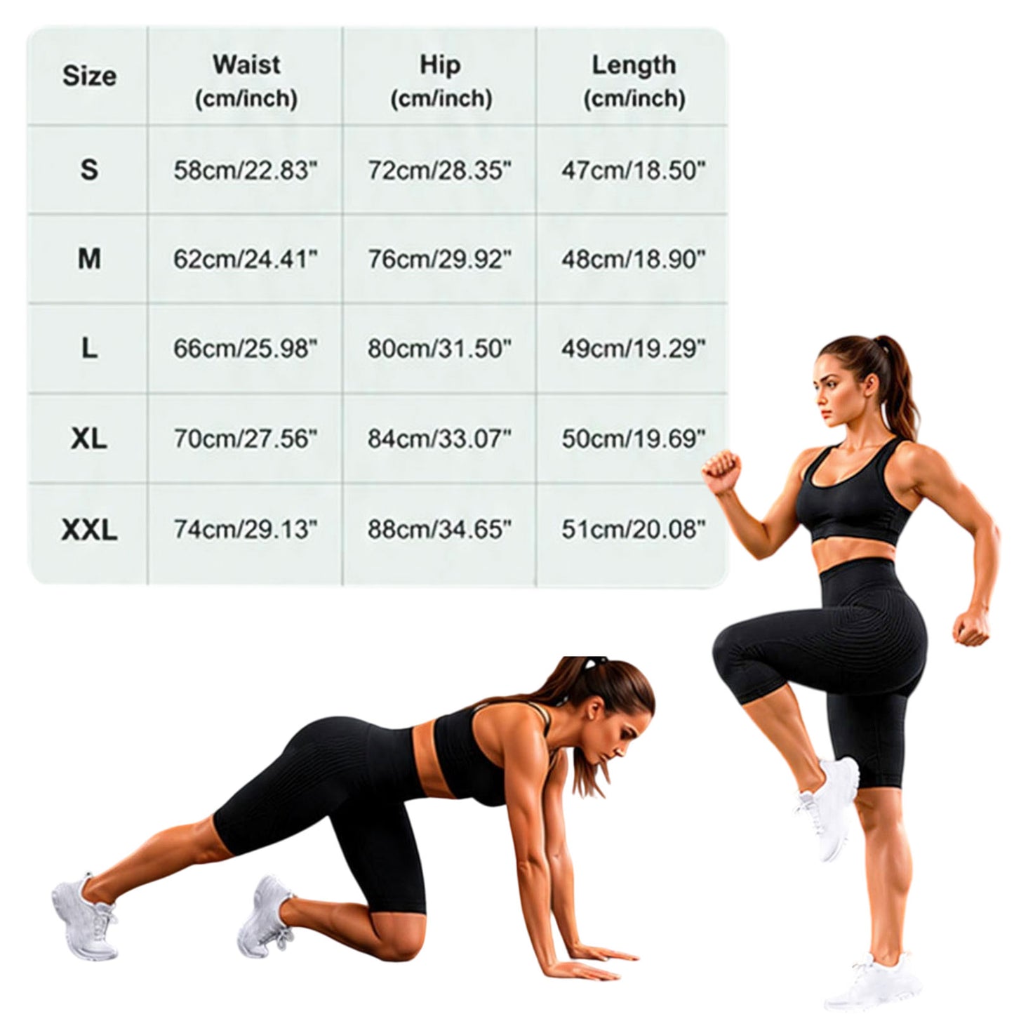 Anti Cellulite Compression Short Leggings For Women