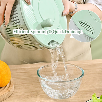 Salad Spinner With Slicer, 7 In 1 Lettuce Spinner For Quick Washing, With Lid