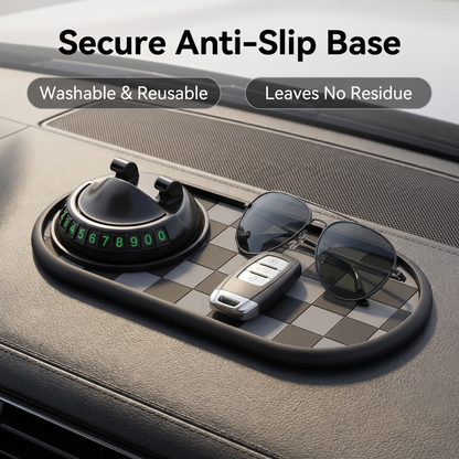Multifunction Car Anti-Slip Mat with 360° Rotatable Phone Holder